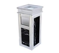 Poubelle D'extérieur Boîtier à ordures de poubelle de poubelle à l'intérieur du conteneur de déchets commerciaux avec bac de stockage de déchets de cendrier en acier inoxydable Poubelle de Jardin(B)