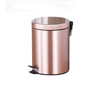 Poubelle d'intérieur Grande poubelle intérieure ronde estampillée avec couvercle, corbeille à papier for bureau et chambre à coucher broyeurs pour la cuisine(Pink)