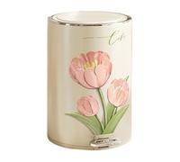 Poubelle d'intérieur tendance, poubelle en métal de 8/12 litres avec couvercle, poubelle ronde à pédale à fermeture douce avec seau intérieur, poubelle décorative moderne et créative for la maison, le