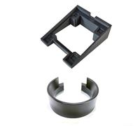 Poubelle doseuse en ABS avec support pour Eureka Mignon MMG, moulin à café avec soufflet en silicone et récipient à bulles pour un broyage efficace (base + anneau)