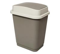 5five - poubelle 25l en plastique taupe