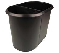 Poubelle double pour tri déchets papiers 29 litres sans couvercle