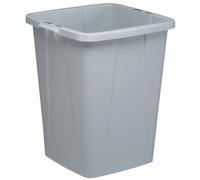 Poubelle DURABIN 90, carré, pour le tri, gris