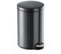 Poubelle Durable 341158 12 l (Ø x H) 250 mm x 400 mm métal, plastique anthracite-gris 1 pc(s)