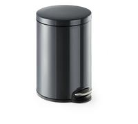 DURABLE Poubelle 341258 20 L (Ø 292 x H 455 mm) métal/plastique anthracite-gris