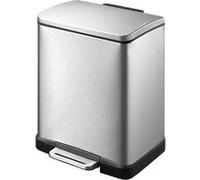 Poubelle e-cube step bin 12l inox mat, eko Inox Mat G