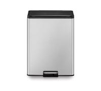 Poubelle Eco Essential en Acier Inoxydable Couleur Silver Capacité 20Lt+20Lt