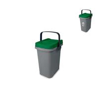 Poubelle Écosystème 7 Litres Avec Poignée Verte Stefanplast
