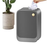 Poubelle électrique avec couvercle et capteur intelligent 20 l, récipient à déchets à ouverture latérale avec pieds hauts pour maison, bureau, patio, salle de bain, chambre, buanderie, salon