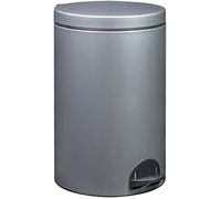 Poubelle Elora 20l gris métal