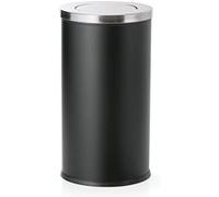 Poubelle en Acier au nickel chrome 80 L noir H 710 mm Ø 370 mm Was Germany Noir G