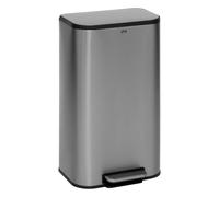 Poubelle en Acier Inoxydable Mat Gris Foncé - 30 L