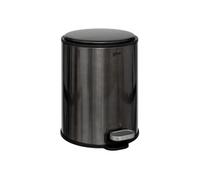 - Poubelle en Métal "Delta" 6L Inox Noir