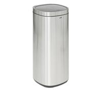 FIVE Simply Smart - Poubelle de cuisine Ouverture Pression Inox 50 L Argent Gris G