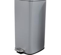 Poubelle en métal Poubelle à pédale 20L Gris