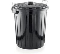 Poubelle en Polypropylène 73 L H 600 mm Ø 480 mm Was Germany Noir G