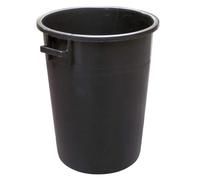 Poubelle En PVC 75 LT Ø CM 44X63 H Empilable Sans Couvercle Noir