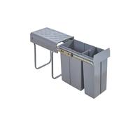 Poubelle encastrable froland 1 x 10 + 1 x 20 litres 48 x 34 x