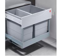 Poubelle encastrable tri sélectif 2 bacs 30L (18+12) Hailo Raumspar Tandem S Plus