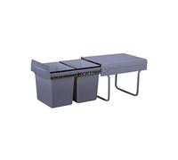 Kitchen Move Poubelle encastrée coulissante HYPE 36 L Gris G