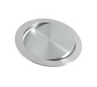Poubelle Équilibre Couvercle De Rabat Poubelle Couvercle Supérieur Rotatif Comptoir Cuisine Encastrée Couvercle Rond De Poubelle, Surface Brossée Couvercle De Goulotte en AC, Rose Gol