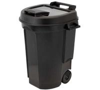 Poubelle extérieure avec roues et poignée 110 litres - Noir