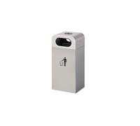 Poubelle extérieure Park Scenic Street Recyclage Bac en métal en acier inoxydable Évaluation de l'hôtel Boîte de pelage Conteneur à déchets de jardin