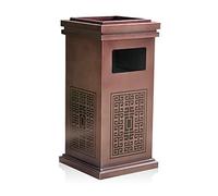 Poubelle extérieure Poubelle commerciale en acier inoxydable Poubelle carrée avec poubelle intérieure amovible et plateau supérieur pour intérieur et extérieur Conteneur à déchets de jardin