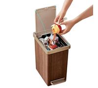 Poubelle fine : poubelle ABS anti-odeurs, pédale à fermeture douce, fonctionnement à pédale, couvercle à double ouverture actionné par le pied, design petit et étroit