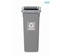 Poubelle Fit Bin gris 20 l, gris - déchets mélangés