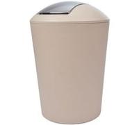 douceur d'intérieur, Poubelle Flic Flac (5.6 L) Vitamine Taupe, Plastique