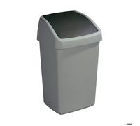 Poubelle grise avec couvercle basculant Delta 25 litres