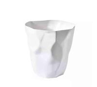 Poubelle Household Trash Cans for The Living Room Kitchen Bathroom and Bedroom poubelles de Cuisine(Blanc)
