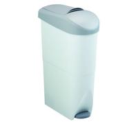 Poubelle hygiène féminine Hera - 15l - gris/blanc