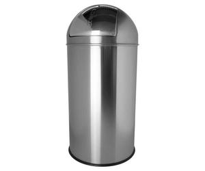 Poubelle inox the dome avec couvercle "push" 50 litres