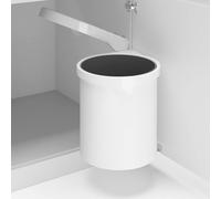 vidaXL Poubelle intégrée de cuisine 51172 – acier, seau intérieur amovible, recyclage