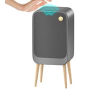 Poubelle intelligente avec couvercle et capteur intelligent 20 l, panier à déchets à ouverture latérale avec pieds hauts et électrique pour patio, salon, garage, chambre, buanderie, cuisine,
