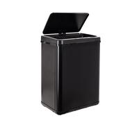 Poubelle intelligente sans pieds avec ouverture automatique ou contact manuel, 40 l, hauteur : 55,5 (x 35,5 x 26), noir.