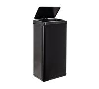 Poubelle intelligente sans pieds avec ouverture automatique ou contact manuel, 60 l, hauteur : 79,5 cm (x35,5 x 26), noir.