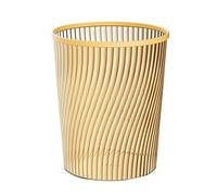 Poubelle légère avec filetage verticale, translucide, grande capacité, solution de charge robuste, ustensile ménager, pratique au quotidien (doré, 21,3 x 25 x 18 cm)