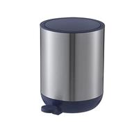 Poubelle Les ordures à l'intérieur peuvent créer des ordures ménagères à pied cylindrique créatifs peuvent être simple avec couvercle de couvercle fermé 5L / 1,3 gallon Poubelle De Cuisine(Blue)