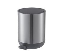 Poubelle Les ordures à l'intérieur peuvent créer des ordures ménagères à pied cylindrique créatifs peuvent être simple avec couvercle de couvercle fermé 5L / 1,3 gallon Poubelle De Cuisine(Black)