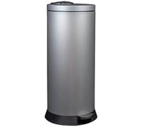 Poubelle Magic 30l gris métal