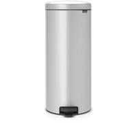 Poubelle manuelle BRABANTIA pédale NewIcon 30L MetallicGrey Silent