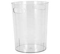 Poubelle Ménagère Créative Grand Bac PET avec Poignée Usage Domestique | Design Simple, Grosse Capacité, Rangement Facile, Usage Bureau Salon la Cuisine, Forme Seau