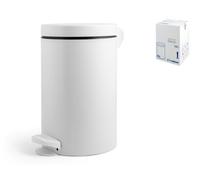 Poubelle Métal 14 Litres Blanc-140149 Meliconi