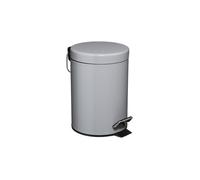 Poubelle métal à Pédale 3 litres Atmosphéra - Gris