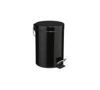 Poubelle métal à Pédale 3 litres Atmosphéra - Noir