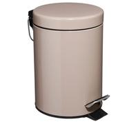 Poubelle métal à Pédale 3 litres Atmosphéra - Taupe