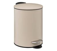 Poubelle métal soft close 3L ""Colorama"" beige naturel